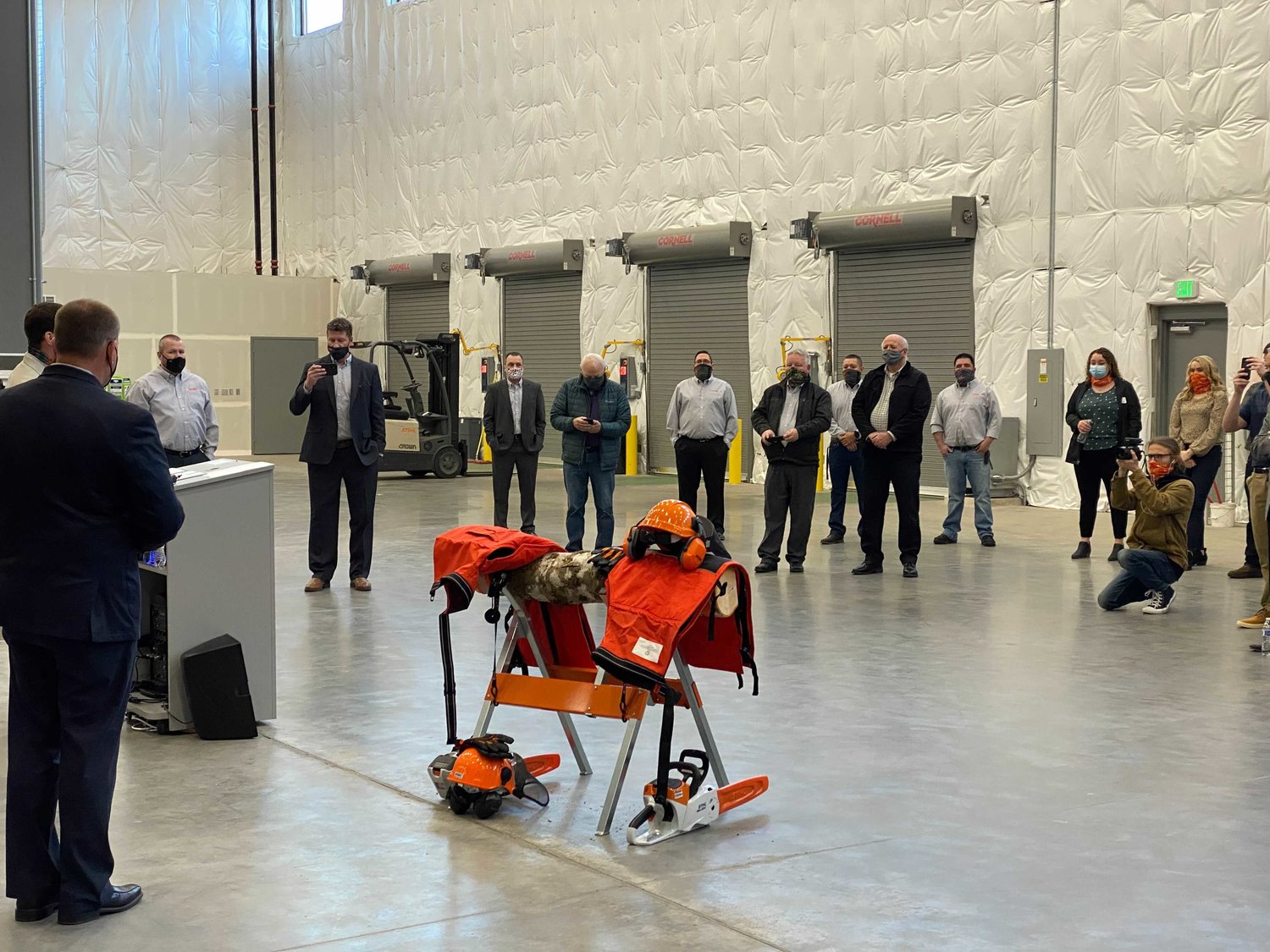 An open house was held at the new STIHL Northwest site in the Port of Centralia on Tuesday.